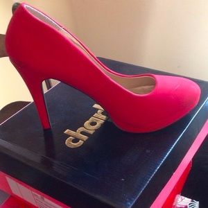 Red Platform Heels